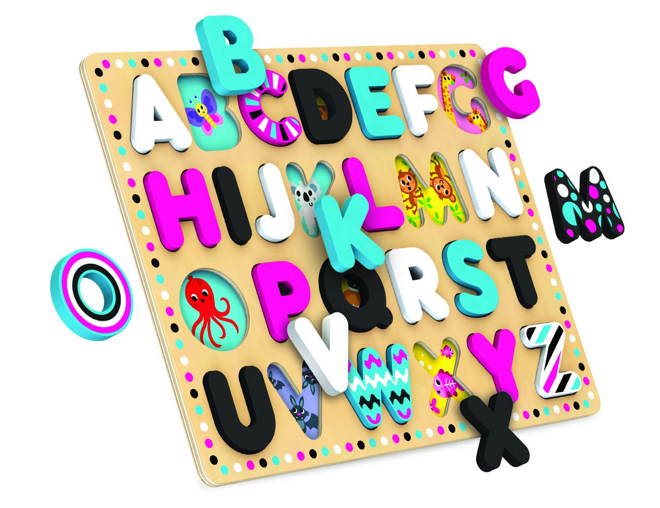 PLACA DE SORTARE ABC, JUCARIE LEMN