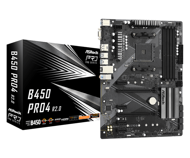 Placa de baza Asrock B450 Pro4 R2.0, AM4
