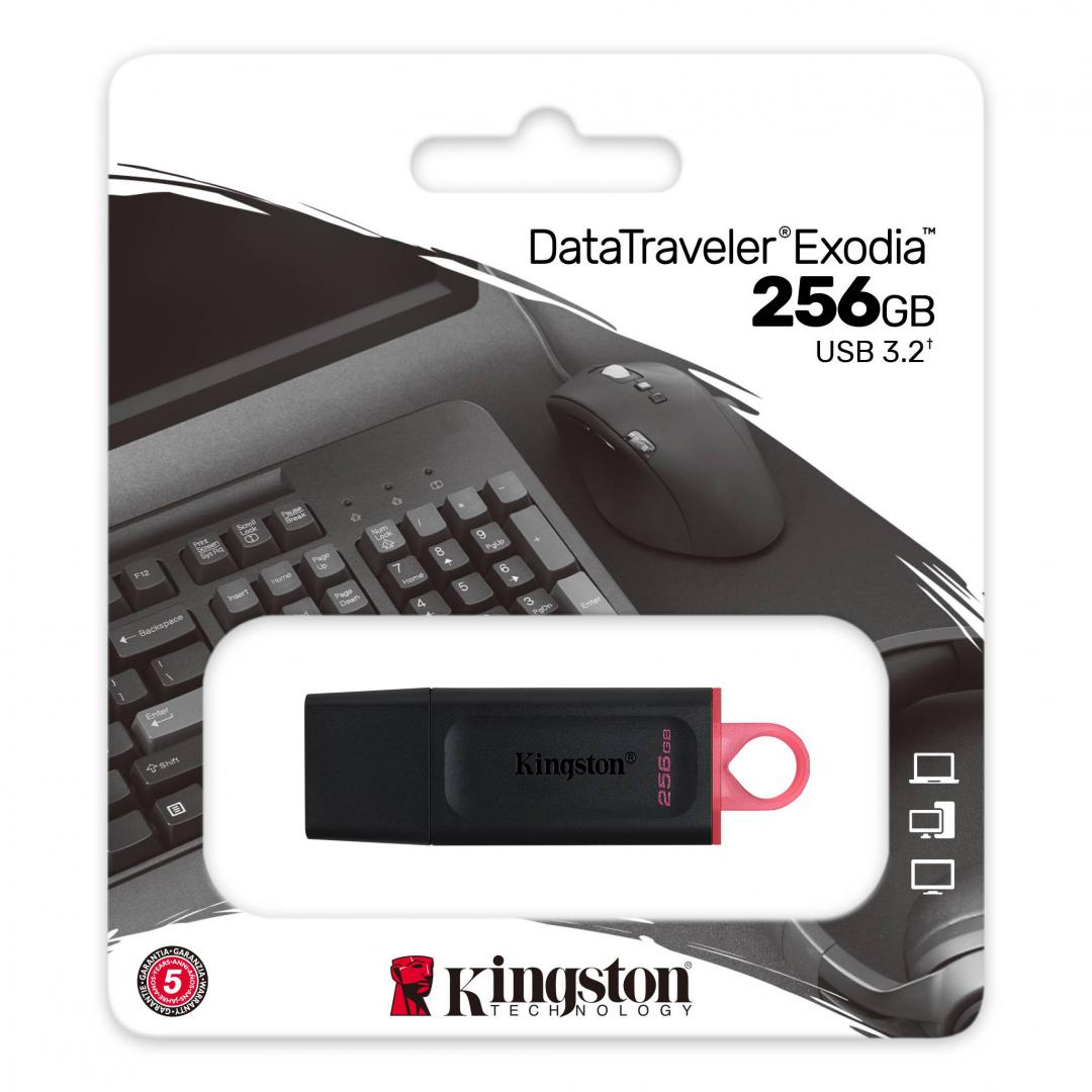 Memorie USB Flash Drive Kingston 256GB Data Traveler Exodia, USB 3.2