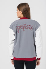 W JACHETA BOMBER  GRI GRENA XL