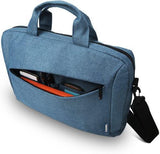 Geanta laptop Lenovo Casual Toploader T210, 15.6", Blue, rezistent la apa, compartiment accesorii, compartiment laptop captusit, Material: Textil, Dimensiuni externe: 362 x 22 x 250 mm, Greutate: 465g
