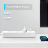 TP-Link  SMART WI-FI SOCKET TAPO P300, Protocol: IEEE 802.11b/g/n, Bluetooth 4.2, 2.4 GHz, Cerințe de sistem, Android 5 sau mai recent, iOS 10 sau mai recent, Dimensiuni: 268*55*40mm, cablu de 1.5m, voltaj maxim: 2300W, 10A, 3 prize, 2 x USB.