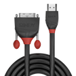 Cablu Lindy HDMI to DVI-D Cable, lungime 5m, rezolutie maxima 1920x1200@ 60Hz, latime de banda suportata 4.95 Gbps, negru
