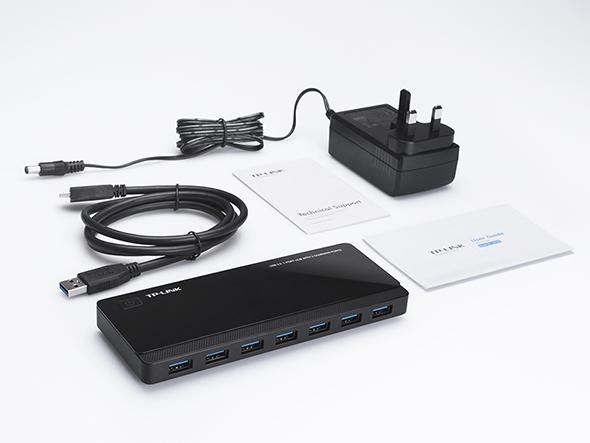 Hub USB TP-Link UH720, 7 porturi USB 3.0, negru