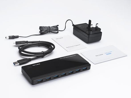 Hub USB TP-Link UH720, 7 porturi USB 3.0, negru