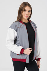 W JACHETA BOMBER GRI GRENA M