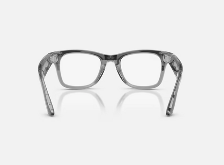 Ray-Ban Meta Wayfarer Gen 2 AI Glasses Shiny Transparent Grey/Sapphire Transitions RW4012 6840MF 53