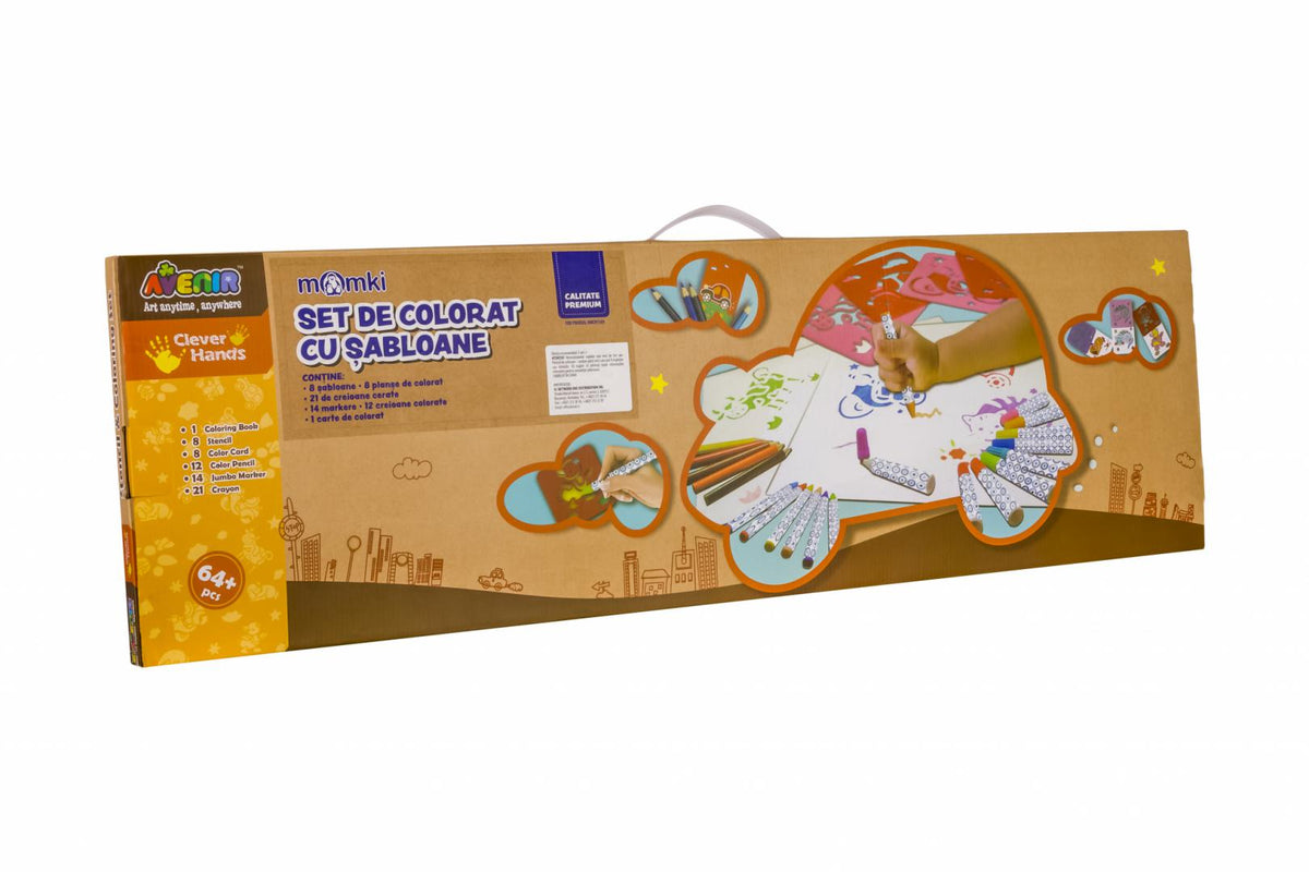 Set de colorat cu sabloane