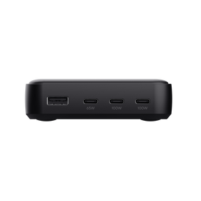 Statie de incarcare Trust,  4 porturi: 1 x USB-A & 3 x USB-C, putere maxima 100W, compatibil cu laptop, tableta, smartphone, accessorii, negru