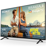 Televizor Sony BRAVIA 3 LED 65S35, 164 cm, Smart Google TV, 4K Ultra HD, Clasa E