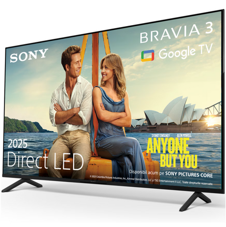 Televizor Sony BRAVIA 3 LED 65S35, 164 cm, Smart Google TV, 4K Ultra HD, Clasa E