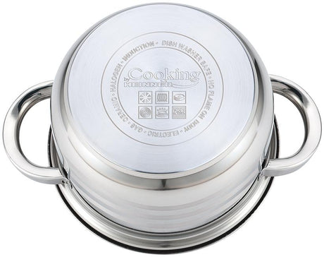 SEMIOALA INOX+CAPAC, 18X10.5 CM, 2.5 L, MYRA, COOKING  BY HEINNER