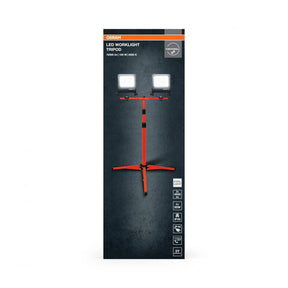 2 Proiectoare LED (lampa de lucru) cu stativ OSRAM Worklight Tripod,2x50W, 220-240V, 2x4500 lm, lumina neutra(4000K), IP65/IK06/IP44,inaltime ajustabila 1.8m, Aluminiu