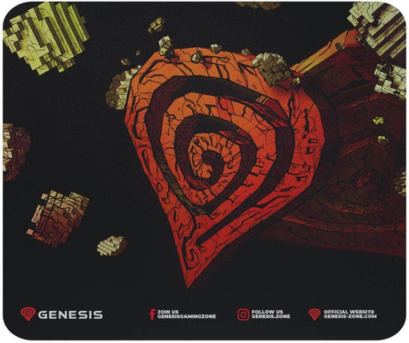 Mousepad Genesis PROMO ANCIENT STONE, material cauciuc + material textil, dimensiuni 250 x 210 x 2.5 mm, multicolor