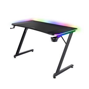 Masa gaming Trust GXT 710 Luminus Pro, iluminare RGB, greutate maxima suportata 150 kg, negru