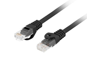 Patch cord Cat.6 UTP LSZH Cu 0,25 m negru, Fluke Passed