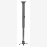 Suport de tavan telescopic Sopar Tapa 23059, inaltime reglabila intre 70-120 cm, suporta pana la 12 kg, grad de inclinare de +/- 20° | +/- 10°, rotatie +/- 10°, din otel, argintiu