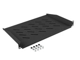 Poliță fixă 19" 1U / 483x315 mm,  max. 25 kg, negru