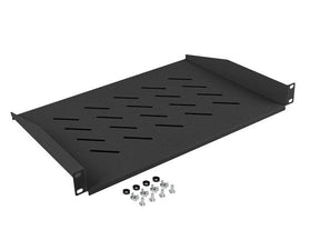 Poliță fixă 19" 1U / 483x315 mm,  max. 25 kg, negru