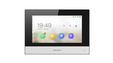 Monitor videointerfon Hikvision DS-KH6320Y-WTE2, 2 fire, 4 7-inch IPS touch screen, rezolutie: 1024 × 600, TFT, fara butoane, temperatura de functionare: -10 °C to 50 °C