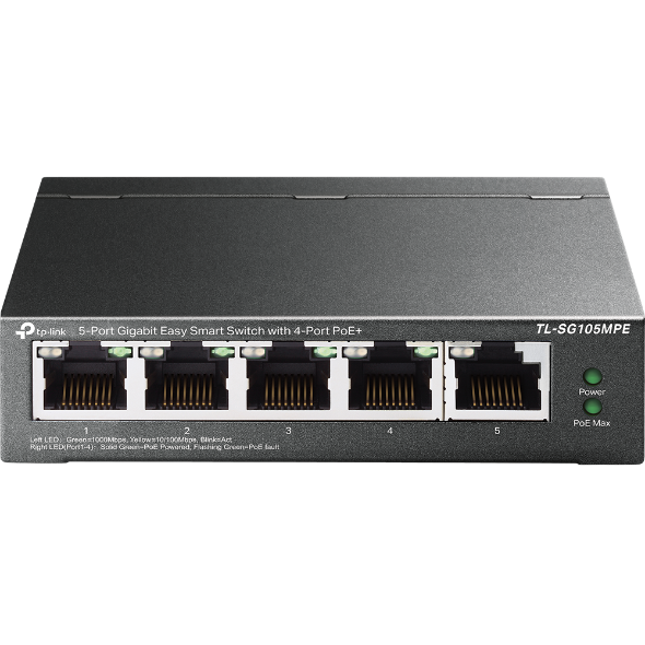 Switch TP-Link TL-SG105MPE, Gigabit, 5 porturi, PoE
