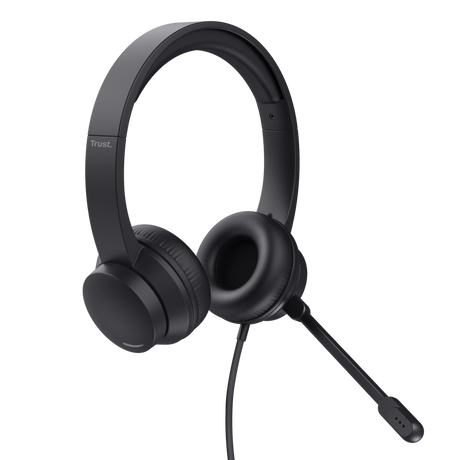Casti cu fir Trust Ayda, intefata 3.5mm, frecventa raspuns 20 Hz - 20.000 Hz, sensibilitate 95 dB, negru