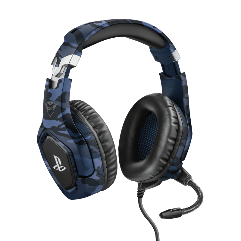 Casti cu microfon Trust GXT 488 FORZE-B GAMING HEADSET PS4, albastru