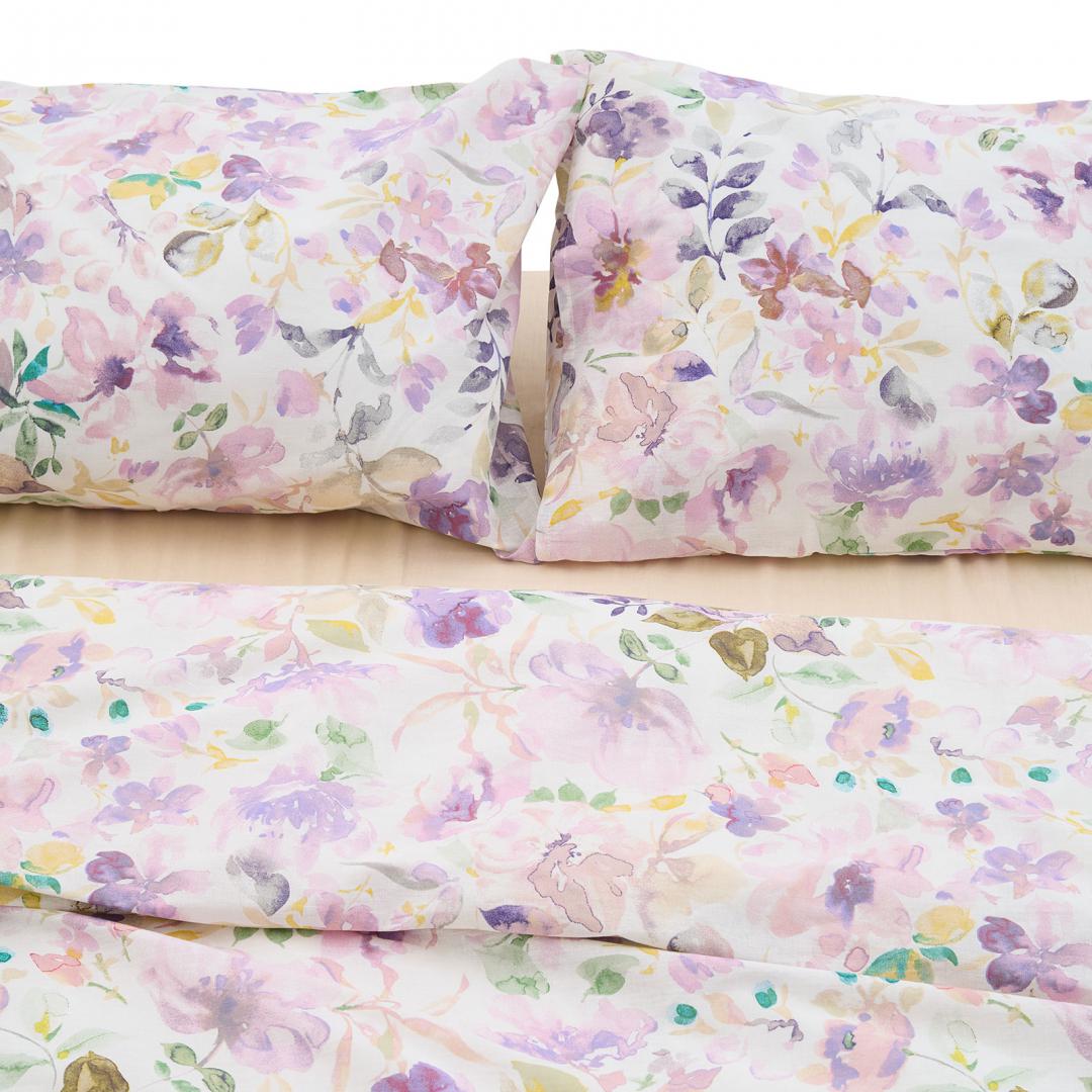Lenjerie dubla 100% bumbac,4 piese, Alma
