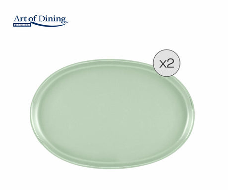 SET 2 PLATOURI CERAMICA 30x20 CM, YVONNE, ART OF DINING BY HEINNER