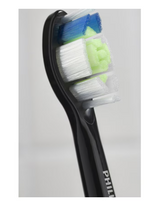 Rezerve PHILIPS Sonicare Optimal White HX6062/88, Pachet de 2 capete de periere, Standard, Click-on, Sincronizarea modurilor BrushSync, Negru, L x A x I (mm) 60x25.7x230.5