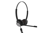Casti cu fir call center Tellur Voice 420, binaural, USB Jack 3.5mm, negru