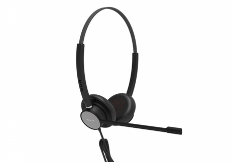 Casti cu fir call center Tellur Voice 420, binaural, USB Jack 3.5mm, negru