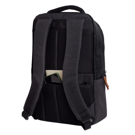 Rucsac laptop Trust Lisboa pentru laptop-uri cu diagonala de 16", material POM, RPET Polyester, RPET twill polyester, volum 23 L, negru