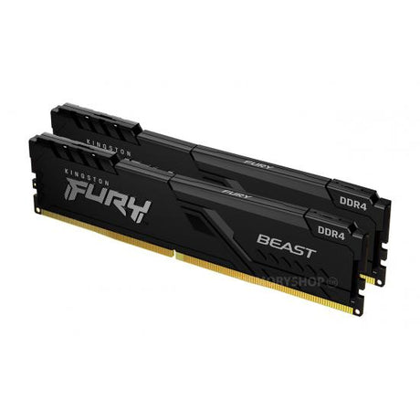 Memorie RAM Kingston Fury Beast, DIMM, DDR4, 32GB, 3200MHz, CL16, 1.35V, Kit of 2