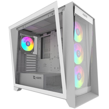Carcasa AQIRYS XO-1, RGB, Mid Tower, White