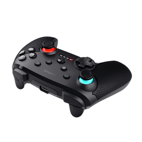 Controller wireless Trust Muta pentru consola Nintendo Switch, 15 butoane, controale: A, B, X, Y, L1, L2, L3, R1, R2, R3, reset, 8-way, start, select, d-input, negru