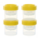 Set 8 recipiente cu capac pentru stocare hrana copii , 4*80ml + 4*220ml, U-Grow