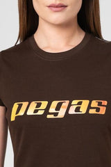 TRICOU  LOGO ORANGE FEMEI  COFFEE-XL