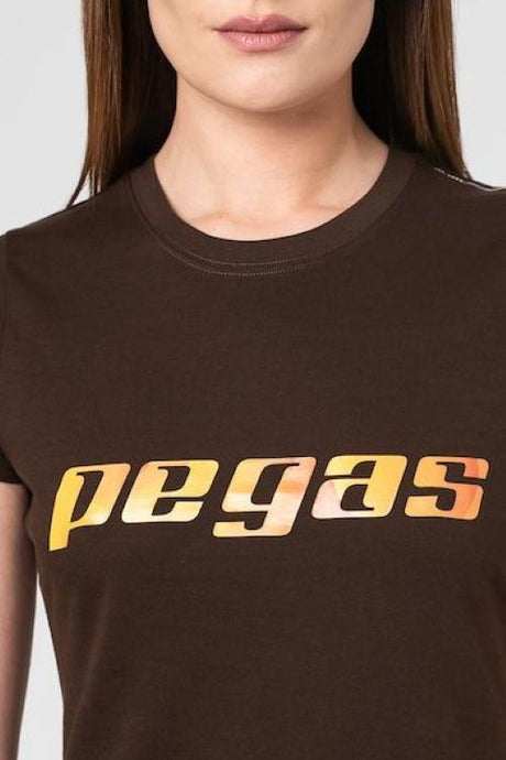 TRICOU  LOGO ORANGE FEMEI  COFFEE-XL