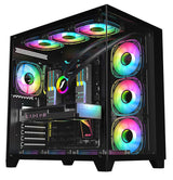 Carcasa 1STPLAYER Gaming MV8 Cube Tower NEGRU