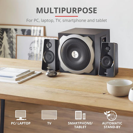 Boxe Stereo Tytan 2.1 Speaker Set - black