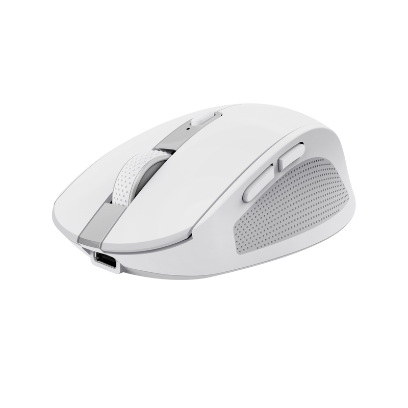 Mouse Trust Ozaa compact, rezolutie maxima 3200 DPI, interfata USB-A, USB-C, alb
