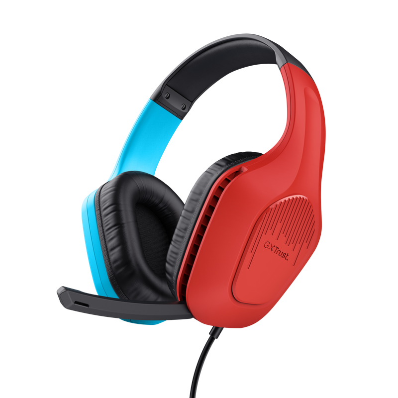Casti cu fir GXT 416S Zirox Nintendo Switch, cu microfon, interfata 3.5mm, frecventa raspuns 20 Hz - 20.000 Hz, sensibilitate 90 dB, multicolor