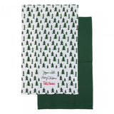 Set 2 prosoape de bucatarie, 38x63 cm,Green