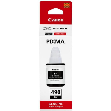 Cartus cerneala Canon GI-490 BK, pigment black, capacitate 135ml, pentru echipamente CISS G1400 / G2400 / G3400 / G4400 / G1411 / G2411 / G3411 / G4411.