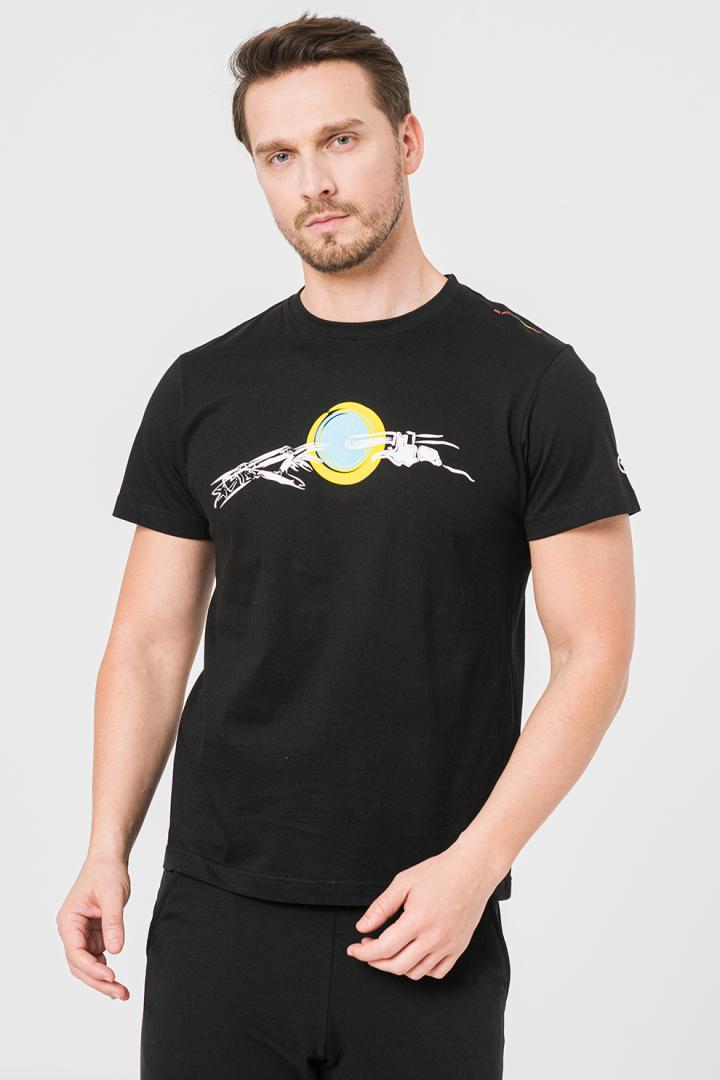 TRICOU CASUAL MANA BICICLETA BARBATI BLACK-XXL
