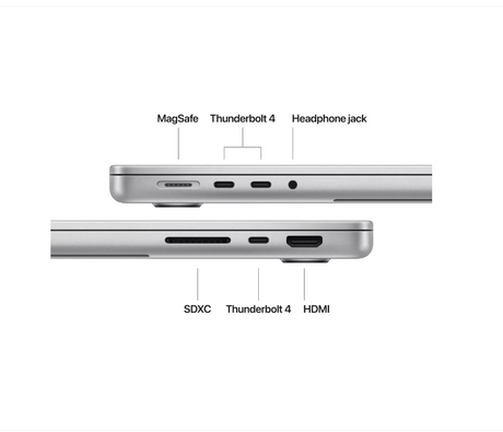 MacBook Pro 14.2"/Apple M4 Pro (CPU 12-core, GPU 16-core, Neural Engine 16-core)/24GB/1TB - Silver - INT KB (CTO From MX2E3RO/A)