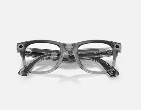 Ray-Ban Meta Wayfarer Gen 2 High Bridge FIT Transparent Grey Clear/Sapphire Transitions 50