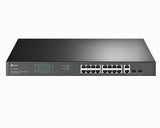 "18-Port Gigabit Rackmount  Switch with 16-Port PoE+ PORT: 16× Gigabit PoE+ Ports, 2× Gigabit Non-PoE Ports, 2× Combo Gigabit SFP Slots SPEC: 802.3at/af, 250 W PoE Power, 1U 19-inch Rack-mountable Steel Case FEATURE: Plug and Play"