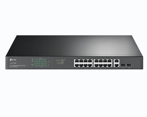 "18-Port Gigabit Rackmount  Switch with 16-Port PoE+ PORT: 16× Gigabit PoE+ Ports, 2× Gigabit Non-PoE Ports, 2× Combo Gigabit SFP Slots SPEC: 802.3at/af, 250 W PoE Power, 1U 19-inch Rack-mountable Steel Case FEATURE: Plug and Play"